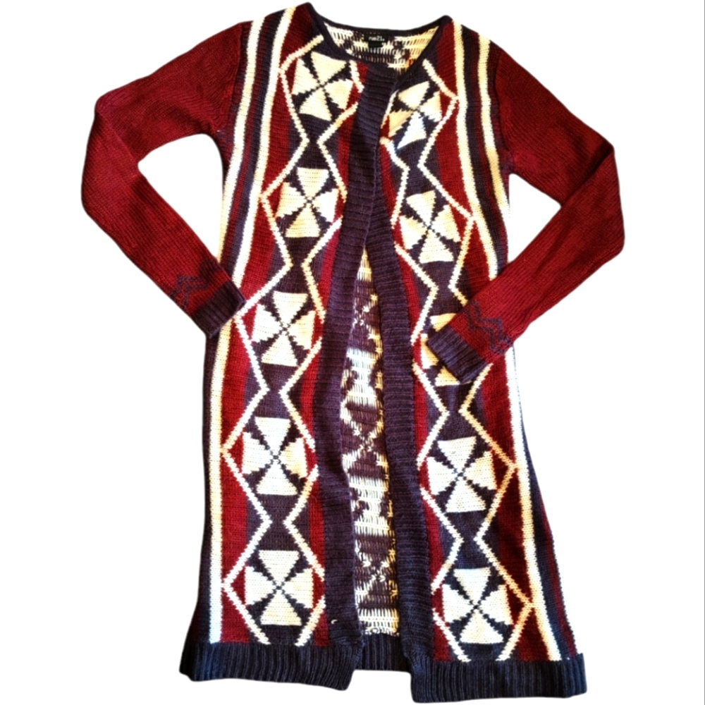 Rue 21 Burgundy cardigan